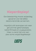 Lieve verjaardagskaart van hond met kraag en tong 3