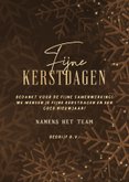 Logo kerstkaart zakelijk met sprankelende kerstbal en sneeuw 3