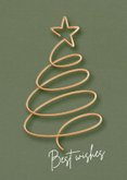Logo kerstkaart zakelijke sjieke kerstboom met ster en logo 2