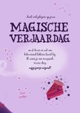 Magische verjaardagskaart met voorspellende tovenaar 3