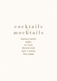 Menukaart minimalistische beige met bruin food & drinks 2