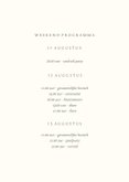 Minimalistische trouwkaart beige met olijftakje 2