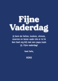 Moderne fotokaart blauw vaderdag met hartje 3