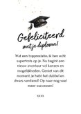 Moderne geslaagd kaart trots op jou afstudeerhoed strepen 3