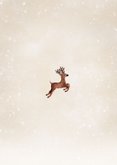 Moderne kerstkaart met rendieren sterren in kerstboom vorm Achterkant