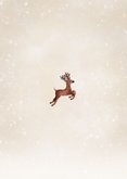 Moderne kerstkaart met rendieren sterren in kerstboom vorm Achterkant