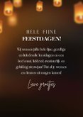 Moderne kerstkaart wensballon veel lichtpuntjes voor 2027! 3
