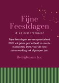Moderne kerstkaart zakelijk streeppatroon kleurrijk foto 3