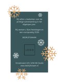 Moderne, stijlvolle zakelijke kerstkaart met eigen foto 3