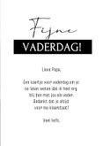 Moderne vaderdagkaart met grote eigen foto en I Love You 3