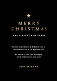 Moderne zakelijke kerstkaart met gouden kerstboom in verf 3