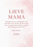 Moederdag fotokaartje roze waterverf en hartjes 3