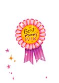 Moederdagkaart beste moeder award medaille liefste mama 2