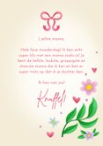 Moederdagkaart bloemen super blij met een mama zoals jij 3