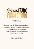 Moederdagkaart goud hartjes fijne Moederdag foto 3
