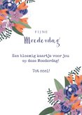 Moederdagkaart met bos bloemen 3