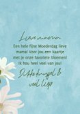 Moederdagkaart met magnoliabloemen 3