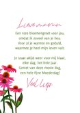 Moederdagkaart met roze zonnehoed 3