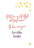 Moederdagkaart met stoere cowboylaars en bloemen 3