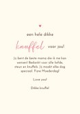 Moederdagkaart met teddybeer en roze hartballon 3