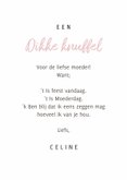 Moederdagkaart stijlvol foto bloemen dikke knuffel 3