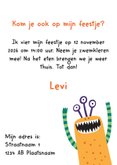 Monsterkaart kinderfeestje - DH 3