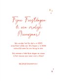 Nieuwjaarskaart grote jaartallen kleurrijke typografie 3