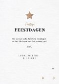Nieuwjaarskaart houtlook met fotocollage en sterren 3