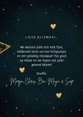 Nieuwjaarskaart met foto's in sterren liefde en licht 3