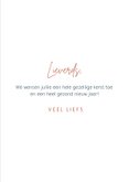 Nieuwjaarskaart met grappige illustratie van oliebollen 3