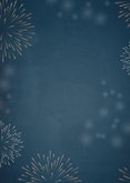 Nieuwjaarskaart met koper vuurwerk Achterkant