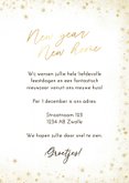 Nieuwjaarskaart new year new home verhuiskaart goud 3