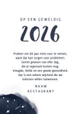 Nieuwjaarskaart oliebol 2026 sterren  3