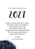 Nieuwjaarskaart oliebol 2027 sterren  3
