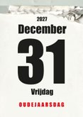 Nieuwjaarskaart scheurkalender 'Time flies' 3