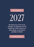 Nieuwjaarskaart vuurwerk holografisch 2027 3