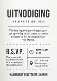 Originele magazine tijdschrift kaart jubileum medewerker  3