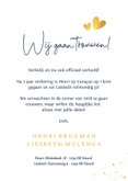 Originele verlovingskaart met silhouet van aanzoek met ring 3