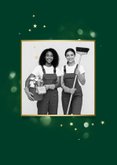 Originele zakelijke kerstkaart schoonmaak kerstboom sponsjes 2
