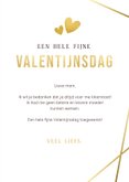 Papieren valentijns kus door de brievenbus kaart met foto 3