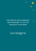 Pinguins op slee kerstkaart 3