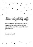 Rouwkaart konijn meisje 3