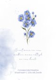 Rouwkaart met vergeet-mij-nietje aquarel 2