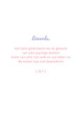 Roze geboorte felicitatiekaart voor een meisje 3