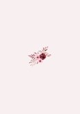 Roze save the date kaart met klassieke waterverf bloemen Achterkant