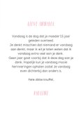 Roze sterkte kaart met de tekst 'weet dat ik aan je denk' 3