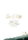 Save the date kalender waterverf gouden tekst 3