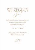 Save the date kraftlook trouwkaart takje stijlvol liefde 3