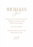 Save the date kraftlook trouwkaart takje stijlvol liefde 3