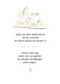 Save the date trouwkaart doodle timeline illustratie hartjes 3